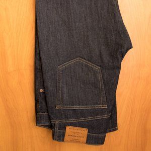 LUCKY BRAND MEN'S 121 SLIM STRAIGHT DARK BLUE JEANS SIZE 33x32 ~ EXCELLENT COND!